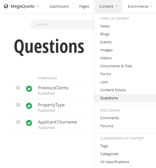 Module items