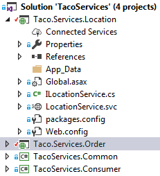 Solution explorer